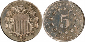 1880 Shield Nickel. Proof-61 (PCGS). OGH.
PCGS# 3835. NGC ID: 276W.
Estimate: $0.00- $0.00