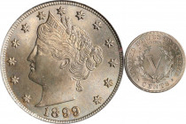 1899 Liberty Head Nickel. MS-63 (PCGS). OGH.
PCGS# 3860. NGC ID: 22PR.
Estimate: $0.00- $0.00