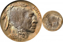 1925 Buffalo Nickel. MS-63 (PCGS). CAC--Gold Label. OGH.
PCGS# 3954. NGC ID: 22S2.
Estimate: $0.00- $0.00