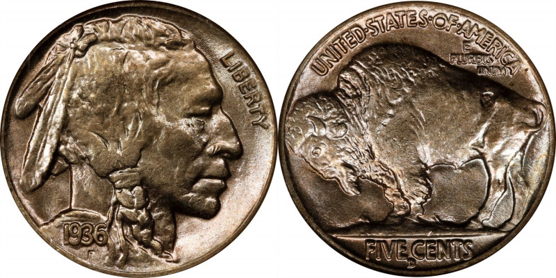 1936-D Buffalo Nickel. MS-65 (NGC). OH.
PCGS# 3978. NGC ID: 22ST.
Estimate: $0...