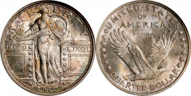 1917 Standing Liberty Quarter. Type I. MS-63 (NGC). OH.
PCGS# 5706. NGC ID: 242Z.
Estimate: $0.00- $0.00