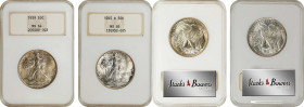 Lot of (2) Mint State Walking Liberty Half Dollars. (NGC). OH.
Included are: 1939 MS-64; and 1945-D MS-65.
Estimate: $0.00- $0.00