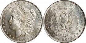 1878 Morgan Silver Dollar. 7 Tailfeathers. Reverse of 1879. MS-62 (PCGS). OGH.
PCGS# 7076. NGC ID: 253L.
Estimate: $0.00- $0.00