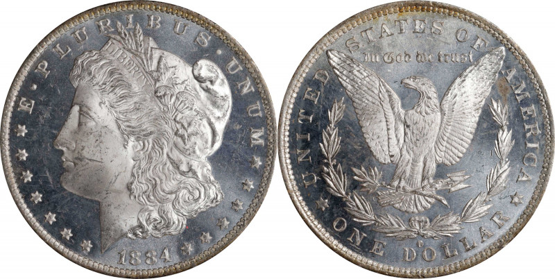 1884-O Morgan Silver Dollar. MS-63 DMPL (PCGS). OGH--First Generation.
PCGS# 97...