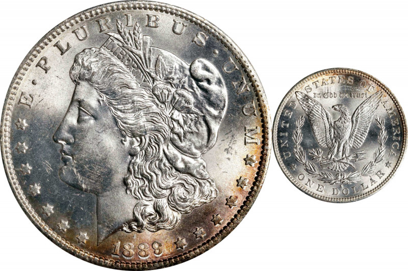 1889-S Morgan Silver Dollar. MS-63 (PCGS). OGH--First Generation.
PCGS# 7194. N...