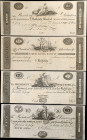 Lot of (5). Baltimore, Maryland. Farmers & Merchants Bank of Baltimore. 1810s-20s $5, $10, $20 & $50. Extremely Fine to PMG Choice Uncirculated 64 EPQ...