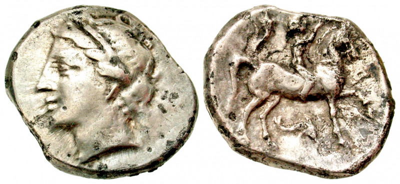 "Calabria, Tarentum. Campano-Tarentine. 281-228 B.C. AR nomos (20.8 mm, 7.11 g, ...