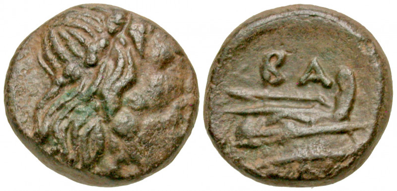 "Macedonian Kingdom. Philip V. 221-179 B.C. AE quarter unit (12.7 mm, 2.02 g, 2 ...