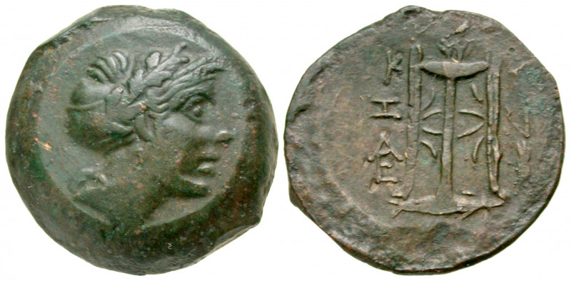 "Mysia, Kyzikos. 3rd century B.C 27.4 mm, 16.52 g, 12 h). Head of Kore Soteira t...