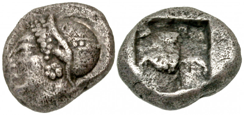 "Ionia, Phokaia. Ca. 521-478 B.C. AR diobol (9.6 mm, 1.27 g). Head of nymph left...