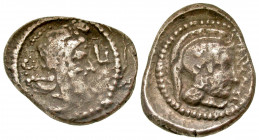 "Lycian Dynasts. Ddenewele. Ca. 420/10-400 B.C. AR stater (22.6 mm, 8.14 g, 2 h). Satrap head right / Athena head right. SNG von Aulock 4181. VF. "