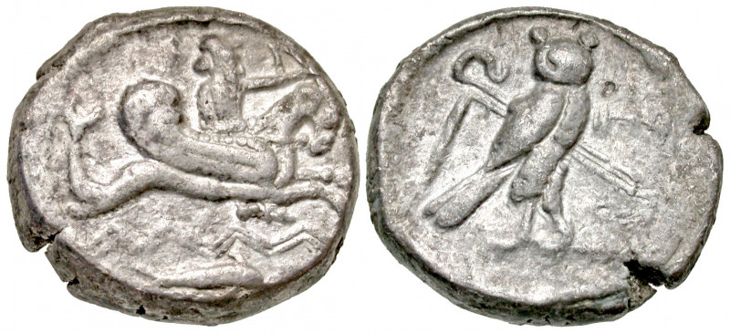 "Phoenicia, Tyre. 'Ozmilk (Azemilkos). Ca. 349-311/0 BC. AR didrachm (19.7 mm, 8...