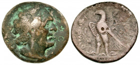 "Ptolemaic Kingdom. Ptolemy I Soter. As King, 305-282 B.C. AR tetradrachm (29.3 mm, 13.50 g, 12 h). Alexandria mint. Diademed head of Ptolemy I right ...