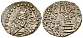 "Parthian Kingdom. Osroes II. Ca. A.D. 190-208. AR drachm (18.7 mm, 3.45 g, 7 h). Ekbatana mint. Diademed bust left, wearing tiara / Archer seated rig...