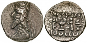 "Kingdom of Persis. Darios (Darev) II. 1st century B.C. AR drachm (18.9 mm, 3.94 g, 2 h). Istakhr (Persepolis) mint. Diademed bust left, wearing Parth...