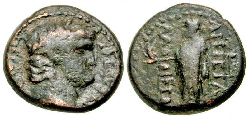 "Phrygia, Laodicea ad Lycum. Nero. A.D. 54-68. AE 18 (18.24 mm, 5.16 g, 1 h). [Ν...