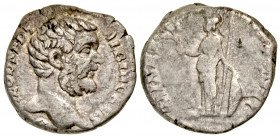 "Clodius Albinus. As Caesar, A.D. 193-195. AR denarius (17.8 mm, 2.75 g, 11 h). Rome mint, struck A.D. 194. D CLOD SEPT ALBIN CAES, bare head of Clodi...
