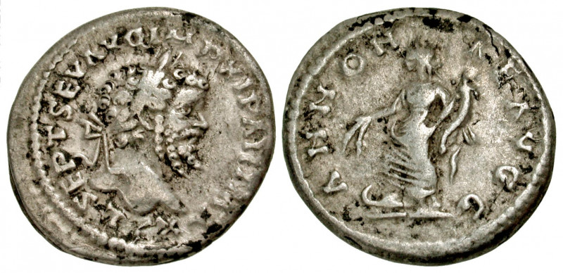 "Septimius Severus. A.D. 193-211. AR denarius (19.50 mm, 3.39 g, 7 h). Laodicea ...