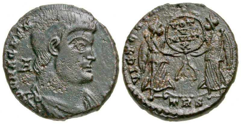 "Magnentius. A.D. 350-353. AE 2 (21.3 mm, 5.21 g, 7 h). Trier mint, Struck A.D. ...