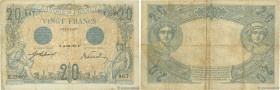 Country : FRANCE 
Face Value : 20 Francs BLEU 
Date : 12 août 1912 
Period/Province/Bank : Banque de France, XXe siècle 
Catalogue reference : F.10.02...