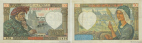 Country : FRANCE 
Face Value : 50 Francs JACQUES CŒUR 
Date : 08 mai 1941 
Period/Province/Bank : Banque de France, XXe siècle 
Catalogue reference : ...