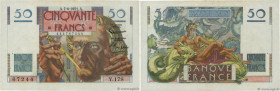 Country : FRANCE 
Face Value : 50 Francs LE VERRIER 
Date : 07 juin 1951 
Period/Province/Bank : Banque de France, XXe siècle 
Catalogue reference : F...
