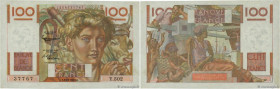 Country : FRANCE 
Face Value : 100 Francs JEUNE PAYSAN filigrane inversé 
Date : 02 octobre 1952 
Period/Province/Bank : Banque de France, XXe siècle ...
