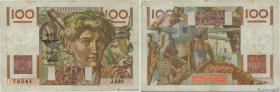 Country : FRANCE 
Face Value : 100 Francs JEUNE PAYSAN filigrane inversé 
Date : 04 mars 1954 
Period/Province/Bank : Banque de France, XXe siècle 
Ca...