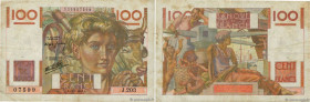 Country : FRANCE 
Face Value : 100 Francs JEUNE PAYSAN Favre-Gilly 
Date : 17 juillet 1947 
Period/Province/Bank : Banque de France, XXe siècle 
Catal...