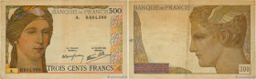 Country : FRANCE 
Face Value : 300 Francs 
Date : (06 octobre 1938) 
Period/Province/Bank : Banque de France, XXe siècle 
Catalogue reference : F.29.0...