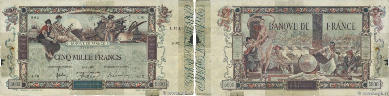 Country : FRANCE 
Face Value : 5000 Francs FLAMENG 
Date : 12 janvier 1918 
Peri...