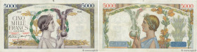 Country : FRANCE 
Face Value : 5000 Francs VICTOIRE modifié, taille douce 
Date : 13 octobre 1938 
Period/Province/Bank : Banque de France, XXe siècle...
