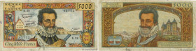 Country : FRANCE 
Face Value : 5000 Francs HENRI IV 
Date : 10 juillet 1958 
Period/Province/Bank : Banque de France, XXe siècle 
Catalogue reference ...