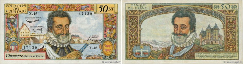 Country : FRANCE 
Face Value : 50 Nouveaux Francs HENRI IV 
Date : 05 novembre 1...