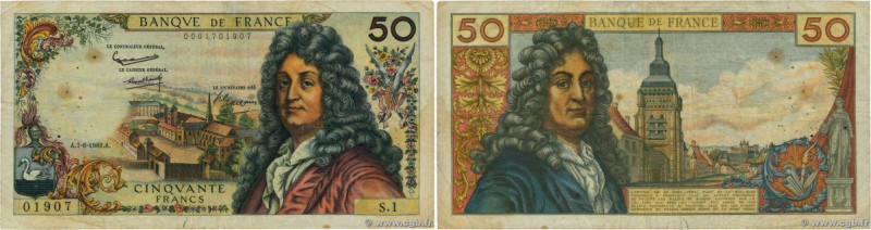 Country : FRANCE 
Face Value : 50 Francs RACINE 
Date : 07 juin 1962 
Period/Pro...