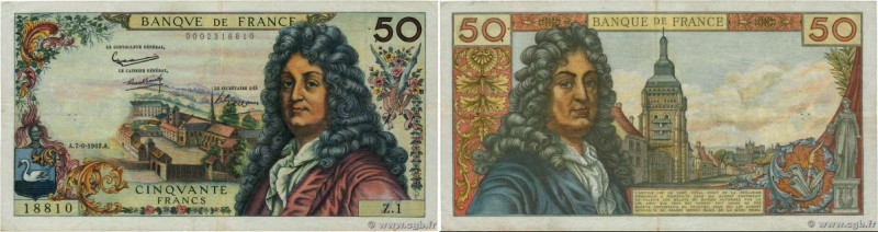 Country : FRANCE 
Face Value : 50 Francs RACINE 
Date : 07 juin 1962 
Period/Pro...