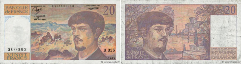 Country : FRANCE 
Face Value : 20 Francs DEBUSSY 
Date : 1989 
Period/Province/B...