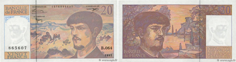 Country : FRANCE 
Face Value : 20 Francs DEBUSSY Modifié Grand numéro 
Date : 19...