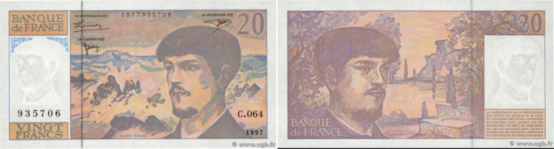 Country : FRANCE 
Face Value : 20 Francs DEBUSSY Modifié Grand numéro 
Date : 19...