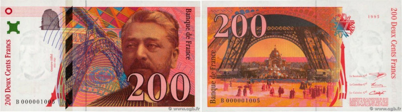 Country : FRANCE 
Face Value : 200 Francs EIFFEL Petit numéro 
Date : 1995 
Peri...