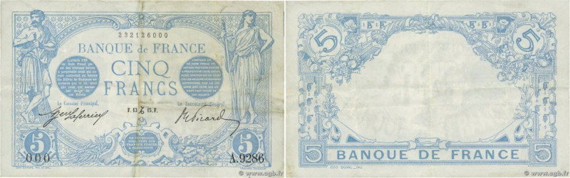 Country : FRANCE 
Face Value : 5 Francs BLEU Numéro spécial 
Date : 13 décembre ...