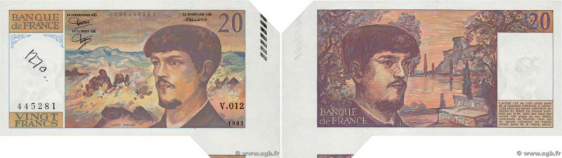 Country : FRANCE 
Face Value : 20 Francs DEBUSSY Fauté 
Date : 1983 
Period/Prov...