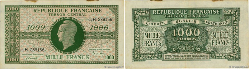 Country : FRANCE 
Face Value : 1000 Francs MARIANNE THOMAS DE LA RUE 
Date : 194...