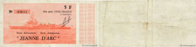 Country : FRANCE regionalism and miscellaneous 
Face Value : 5 Francs 
Date : 1964-1965 
Period/Province/Bank : Navires Militaires 
Catalogue referenc...