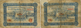 Country : FRANCE regionalism and miscellaneous 
Face Value : 1 Franc 
Date : (1905-1927) 
Period/Province/Bank : Navires Militaires 
Catalogue referen...