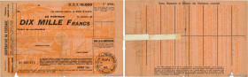 Country : FRANCE regionalism and miscellaneous 
Face Value : 10000 Francs 
Date : 1951 
Period/Province/Bank : Politique 
Alphabet - signatures - seri...