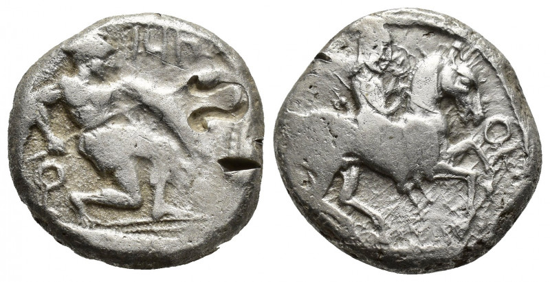 CILICIA. Tarsos. Stater (Circa 410-385 BC). (20mm, 10.8 g) Obv: Satrap, holding ...