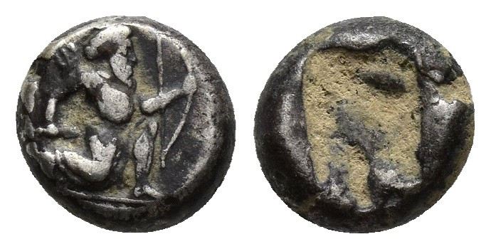ACHAEMENID KINGS of PERSIA. Circa 375-340 BC. AR Quarter-Siglos (8.4mm, 1.2 gm)....