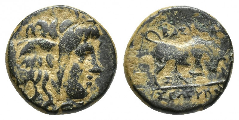 SELEUKID KINGS OF SYRIA. Seleukos I Nikator, 312-281 BC. AE (13mm, 2.3 g ), Sard...