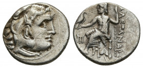 Kings of Macedon, Antigonos I Monophthalmos (Strategos of Asia, 320-306/5 BC, or king, 306/5-301 BC). AR Drachm (16,4mm, 4,1 g). In the name and types...